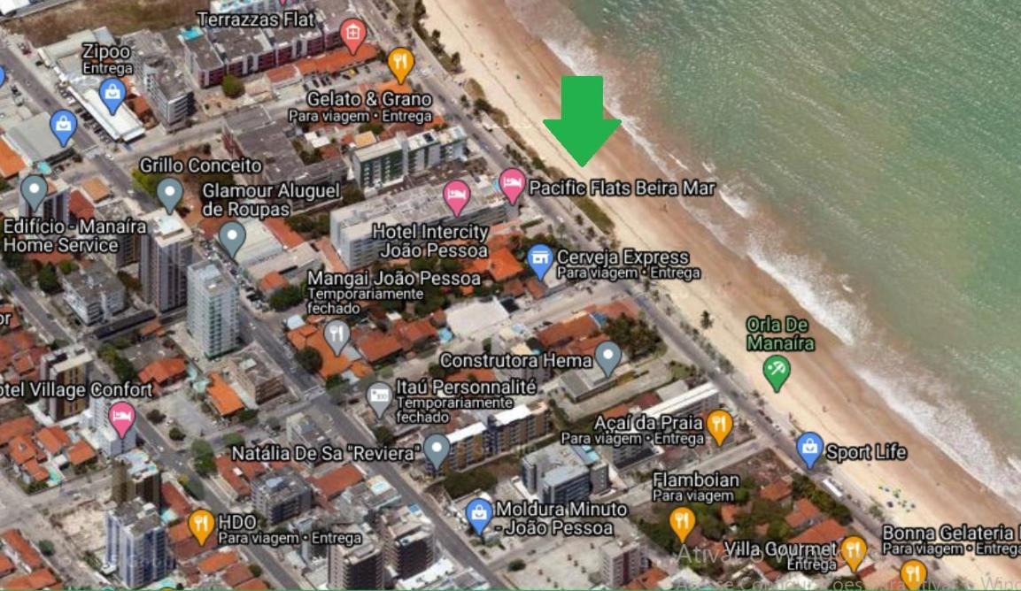 Pé na areia em Manaíra! Diária em apartamento de 2 quartos na beira-mar! João Pessoa Extérieur photo